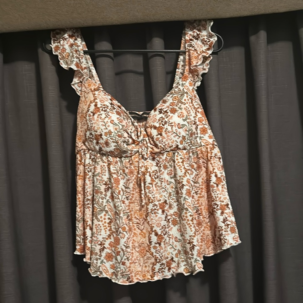 Adobe coral colored summer top